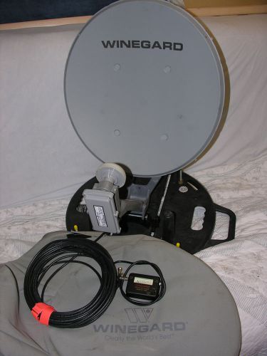 Winegard model  18&#034; portable satellite antenna system with carry case