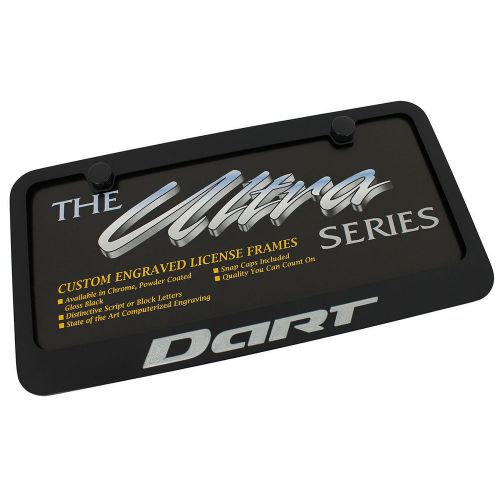Dodge dart black license plate frame