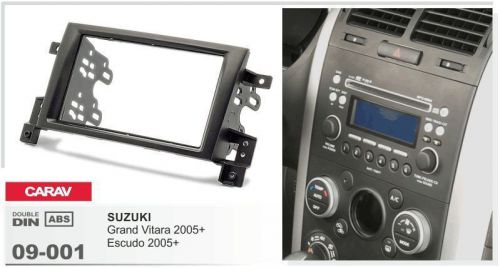 Carav 09-001 2din car radio dash kit panel for suzuki grand vitara, escudo 2005+