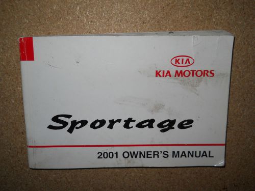 2001 kia sportage owners manual