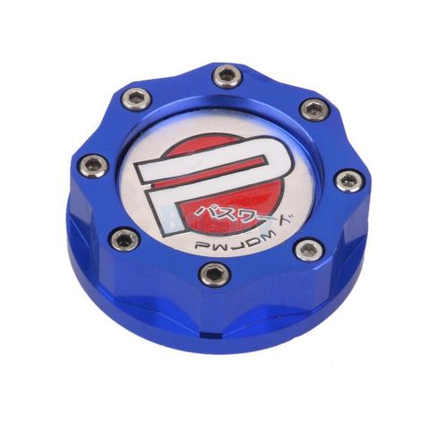 Alloy screw-in engine valve oil fual cap filler tank cover for honda blue