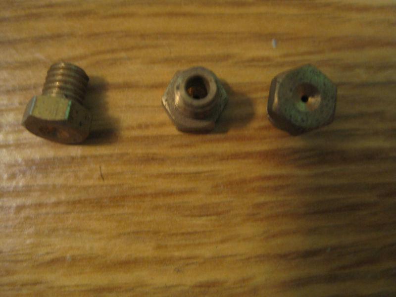 3 nos obsolete vintage yamaha motorcycle carb main jets ~ part # 288-14343-39-00