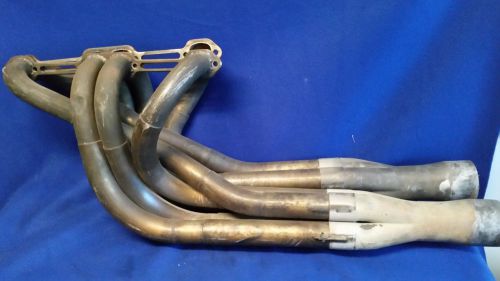 Profab 18 degree step headers stainless steel with merge collector nascar racing