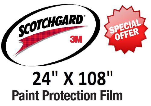 Bulk roll film 24&#034; x 108&#034; genuine 3m scotchgard paint protection clear bra