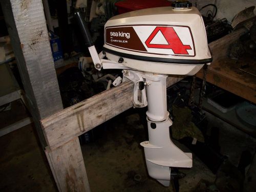 1976 4hp sea king outboard motor made by chrysler thru montgomery wards - 1 hour