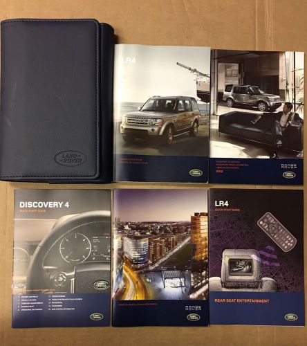2012 land rover lr4 owner&#039;s manual with case