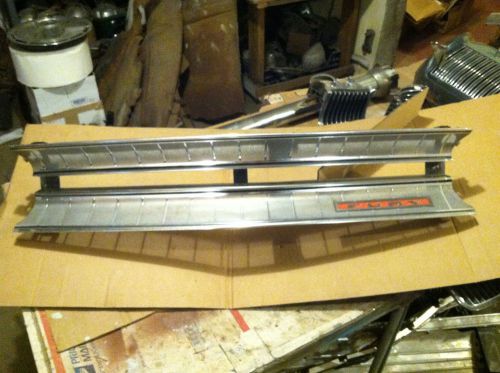 71 1971 plymouth fury 1 2 3 i ii iii grill grille aluminum chrome trim front car
