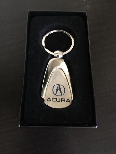 Acura logo tear drop authentic chrome key fob keyring keychain - save!