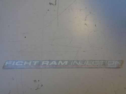 Ficht ram injection decal black / white / red 13 3/4&#034; x 1&#034; marine boat