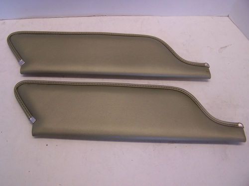 1965 mustang ivy gold convertible sunvisors, pair