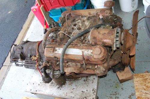 1955 1956 1957 pontiac strato streak engine w transmission 287cu v8 complete