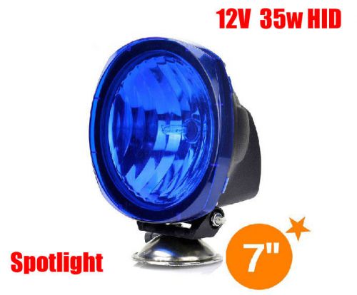 Aid 12v 35w 7&#034; blue spotlight car dome hid light travel jeep spotlight &amp;$