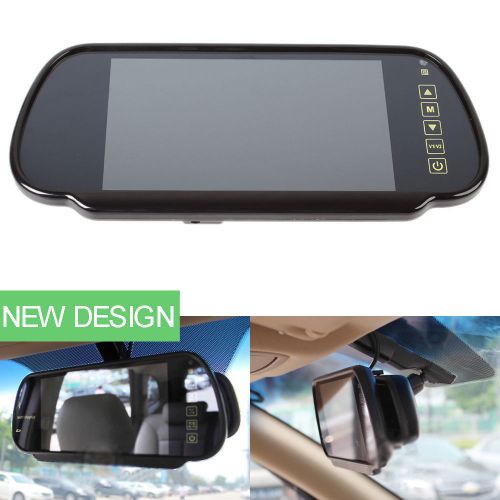7 inch digital screen touch button car rear view backup parking mirror monitors