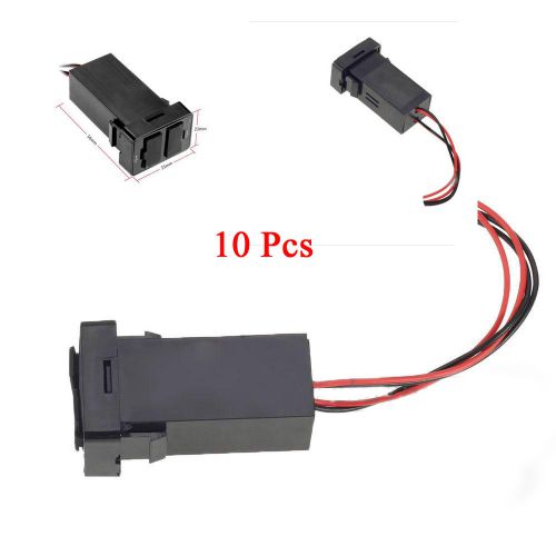 2 usb 20 set/lot plastic 10a car fuse box connector automotive block holder