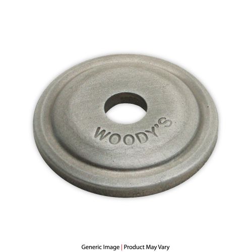 Woodys 5/16” inner diameter/1-3/8”o.d alum. round digger support plates-144 pack