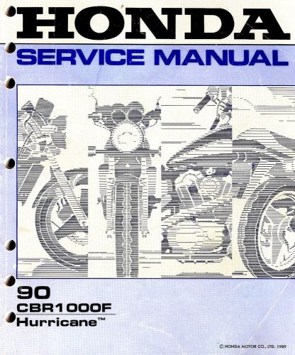 1990 honda cbr1000f hurricane motorcycle service manual-cbr 1000 f-honda-cbr1000