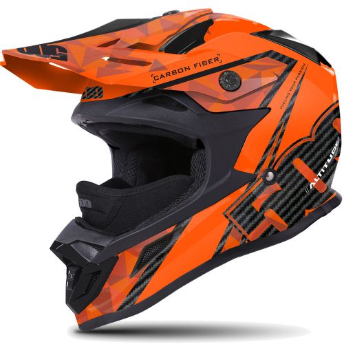 509 carbon fiber altitude snow snowmobile helmet orange &amp; black - 509-hel-aco-__