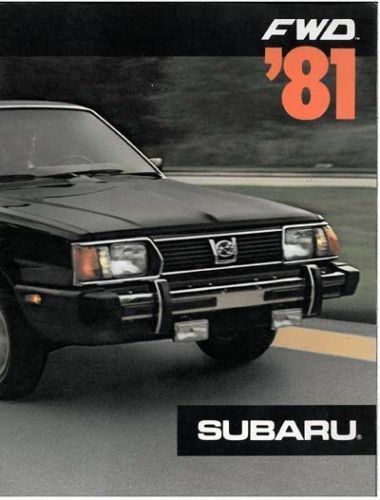 1981 subaru fwd brochure -subaru glf hardtop-hatchback-sedan-wagon-dl-gl