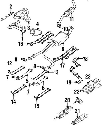 Nissan\infiniti 206921e810 genuine oem front pipe gasket