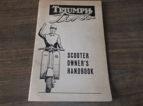 Triumph tina scooter owners handbook 1962 rare