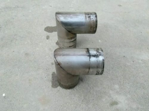 Mercruiser volvo 4 inch exhaust elbows stainless pair