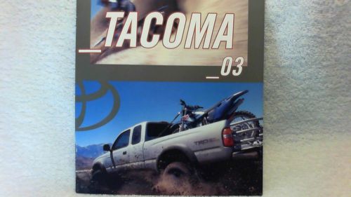 2003 toyota tacoma sales brochure / booklet - original- mint