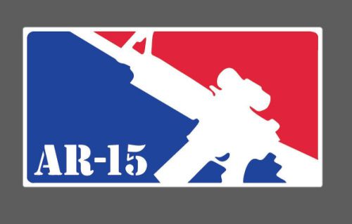 Ar-15 league sticker #93 rifle assault ammo bullet gun shooting control ak47
