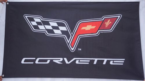 Chevrolet corvette flag chevrolet corvette car banner flag 3x5 ft - free ship a0