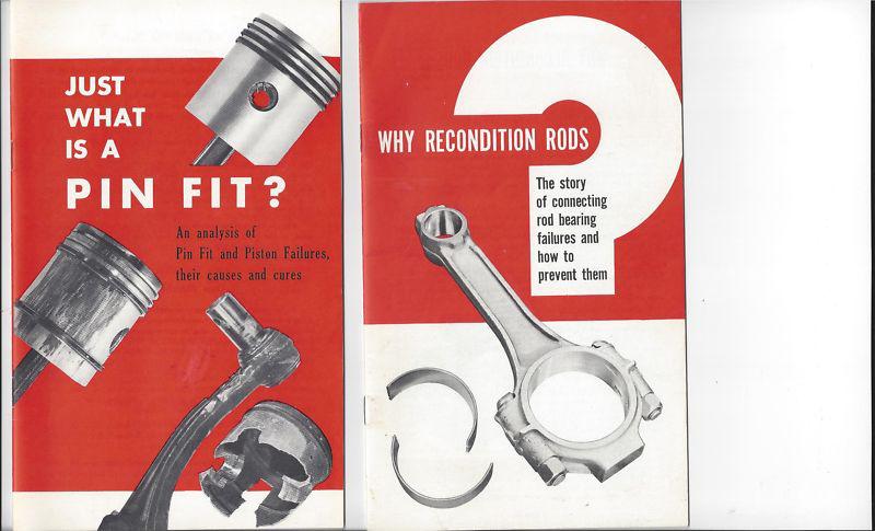 Sunnen 1950's vintage engine book lot 2 piston pin fit rod bearings failures