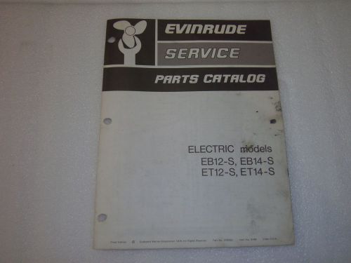 Evinrude service parts catalog 1975 electric number 279793