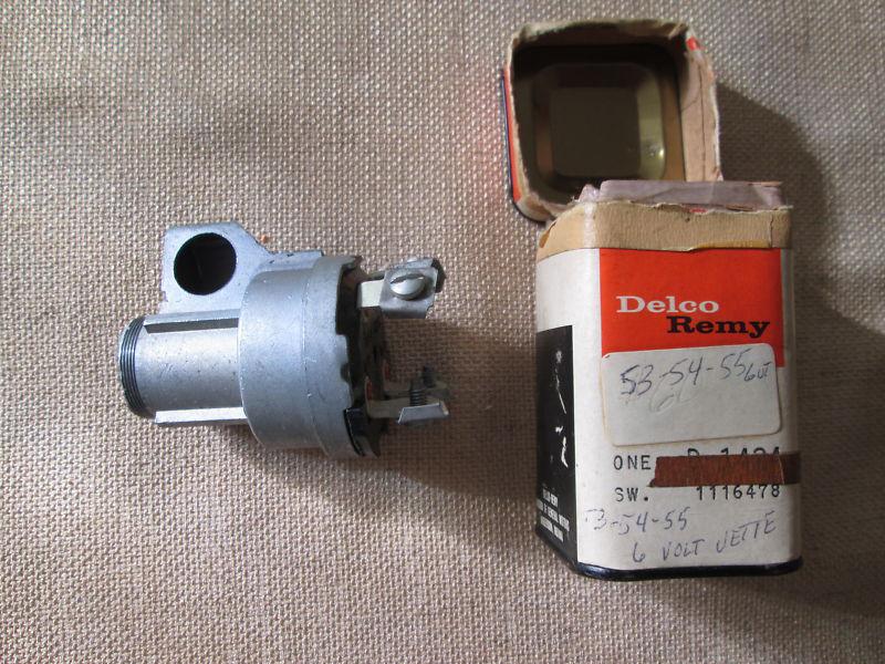 Nos gm 1953 1954 corvette delco remy ignition switch 1116478 with box