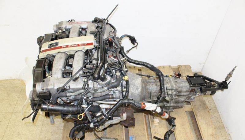 Jdm 90-96 nissan 300zx twin turbo vg30dett engine 3.0l v6 5 speed transmission