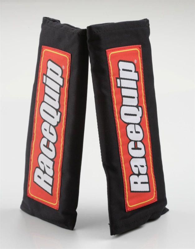 Racequip 767001 fire-retardant black harness cotton 3.0" width pads -  rqp767001