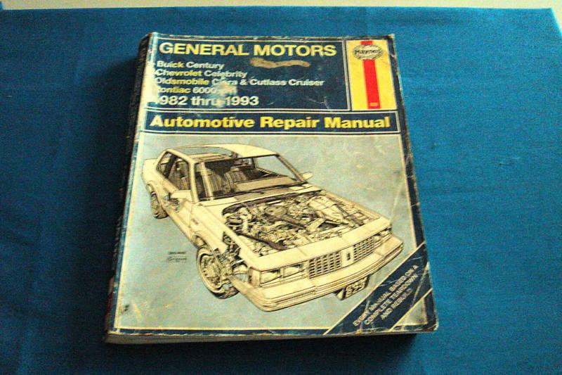 Haynes gm automotive repair manual 1982-1993
