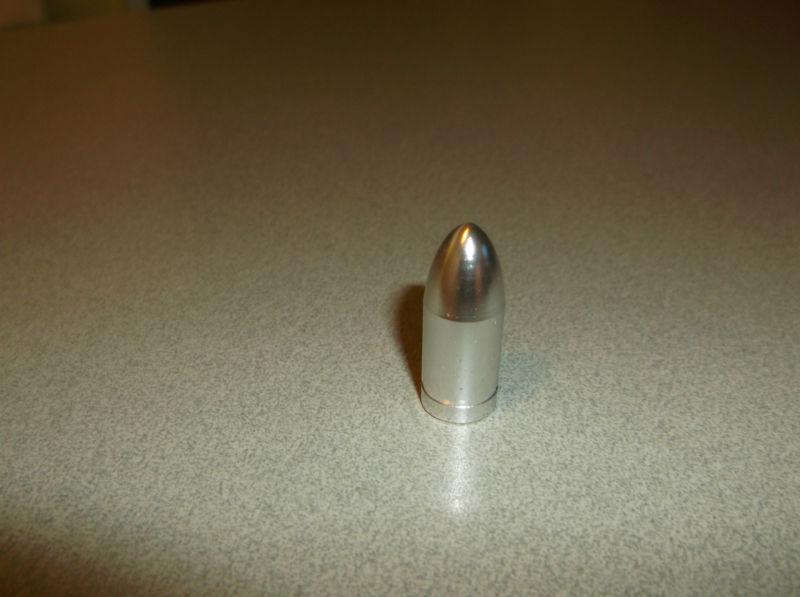 Chrome bullet shaped valve stem cap