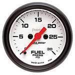 Autometer phantom series-fuel press gauge 2-1/16" electrical 0-30 psi 5760