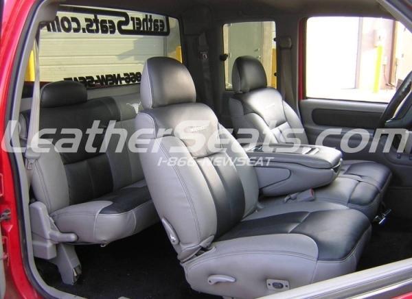95 - 98 chevy silverado sierra crew cab leather seat covers custom interior new