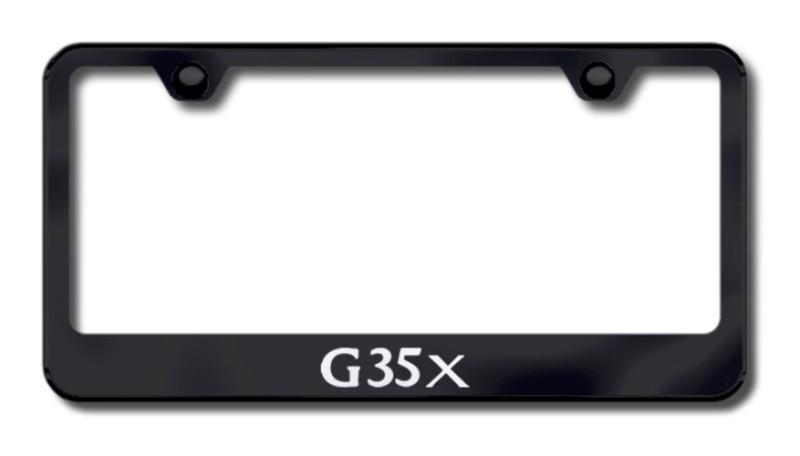 Infiniti g35x laser etched license plate frame-black made in usa genuine