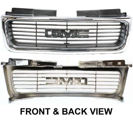 Gmc envoy jimmy pickup s-15 sonoma truck chrome & argent grille grill