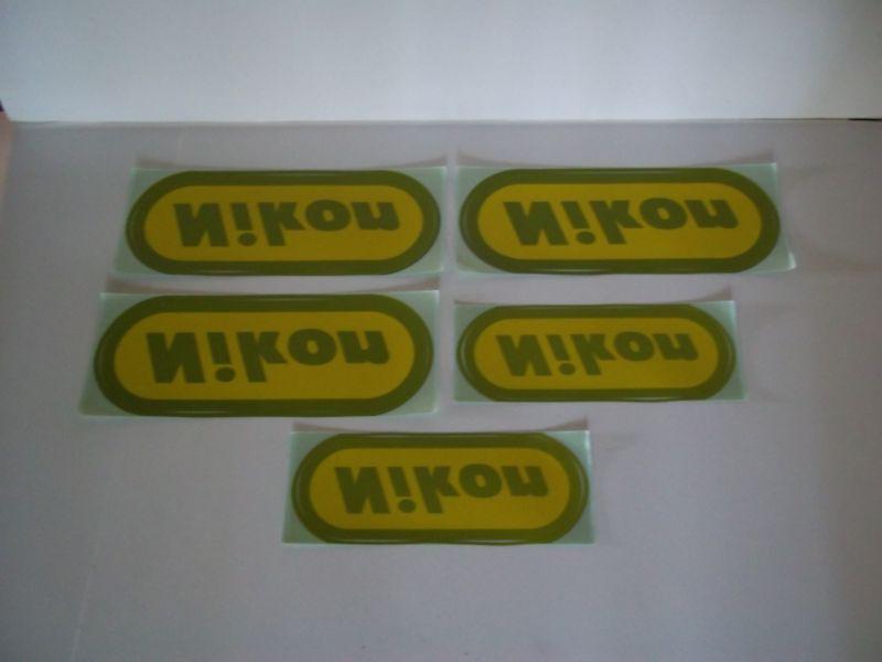 5 nikon camera vintage large 11" + 9" decals / stickers