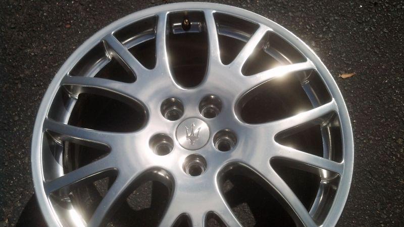 ~maserati gransport 19" oem ball polished factory stock wheels rims - very rare~