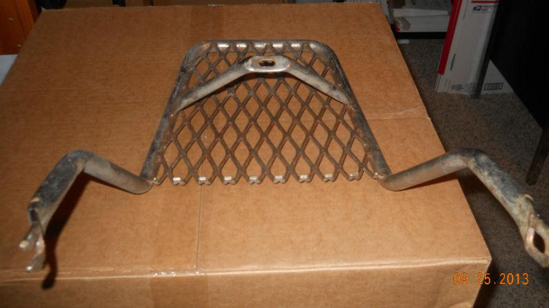 Vintage rear mount luggage rack for a motorcycle