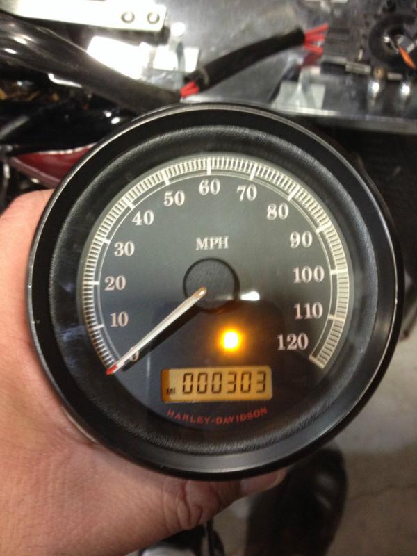 Harley-davidson black face 4" speedometer