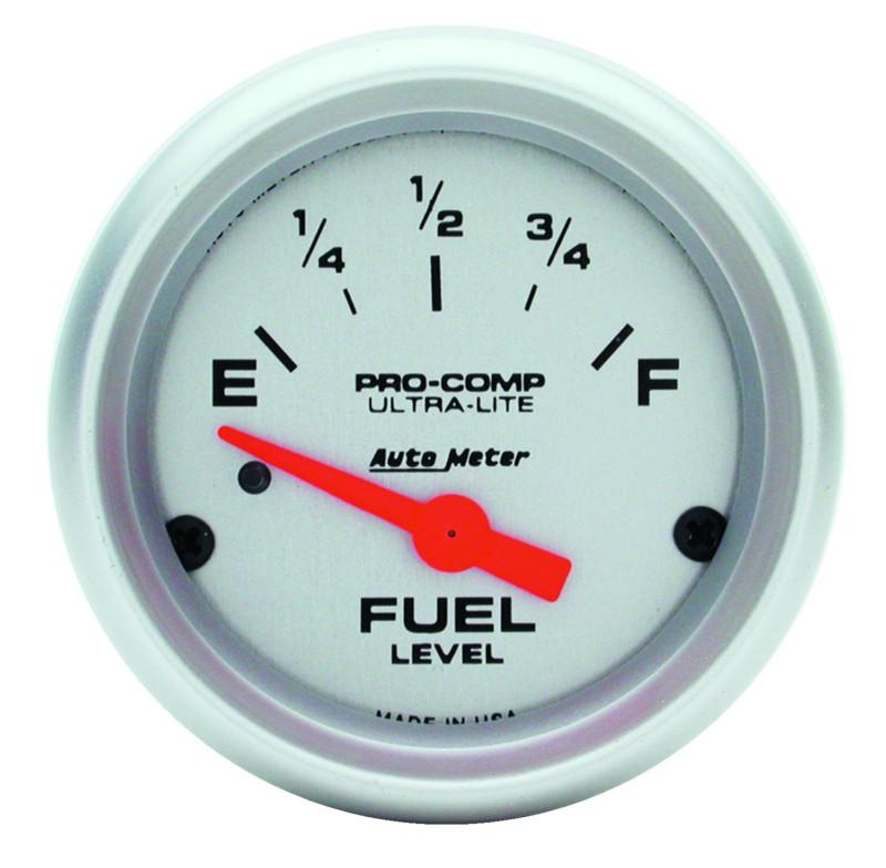 Auto meter 4314 ultra-lite; electric fuel level gauge