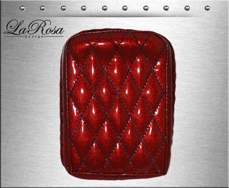 9" larosa red metallic diamond tuk harely softail rigid sportster xl pillion pad