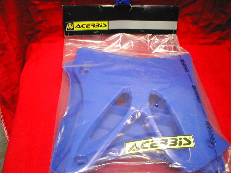Yamaha yz 125/250 2002-205 radiator shrouds acerbis new  in bag blue