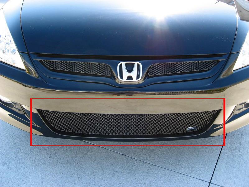 2006-2007 honda accord 2dr grillcraft black lower 1pc grille insert grill 