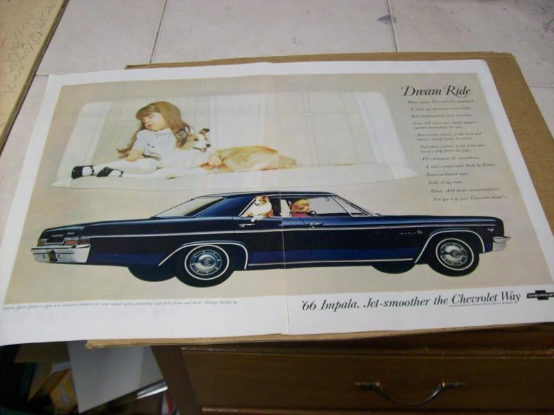 1966 chevrolet impala 4 dr. ht advertisement,  vintage ad