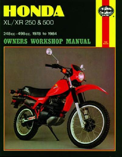 1978-1984 honda xl250 xr250 xl xr 250 500 repair manual