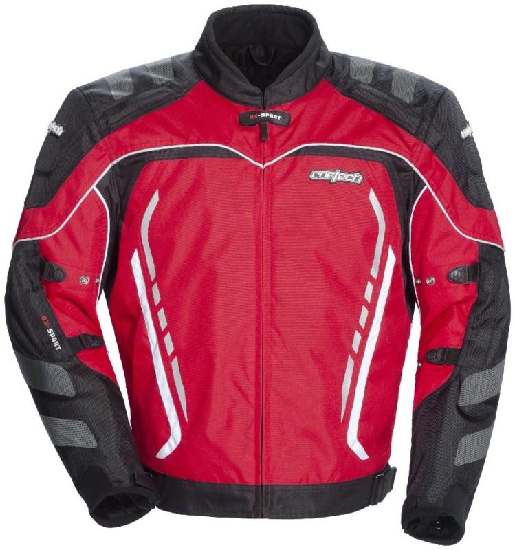 Cortech gx sport series 3 red xs textile motorcycle riding jacket